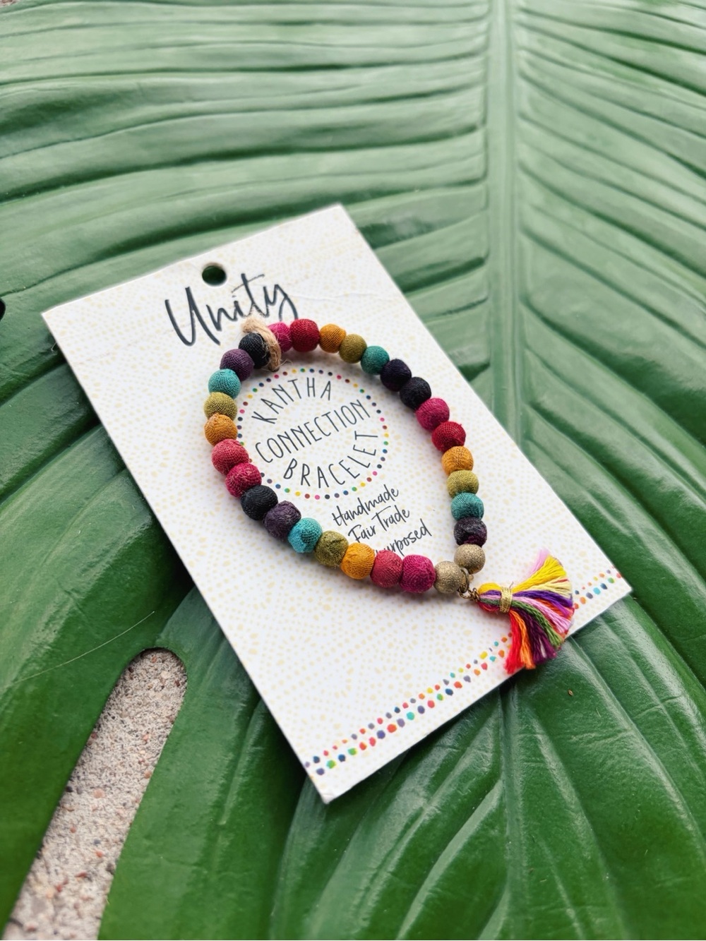 World Finds Kantha Connection Rainbow Unity Bracelet - Picture 2 of 3